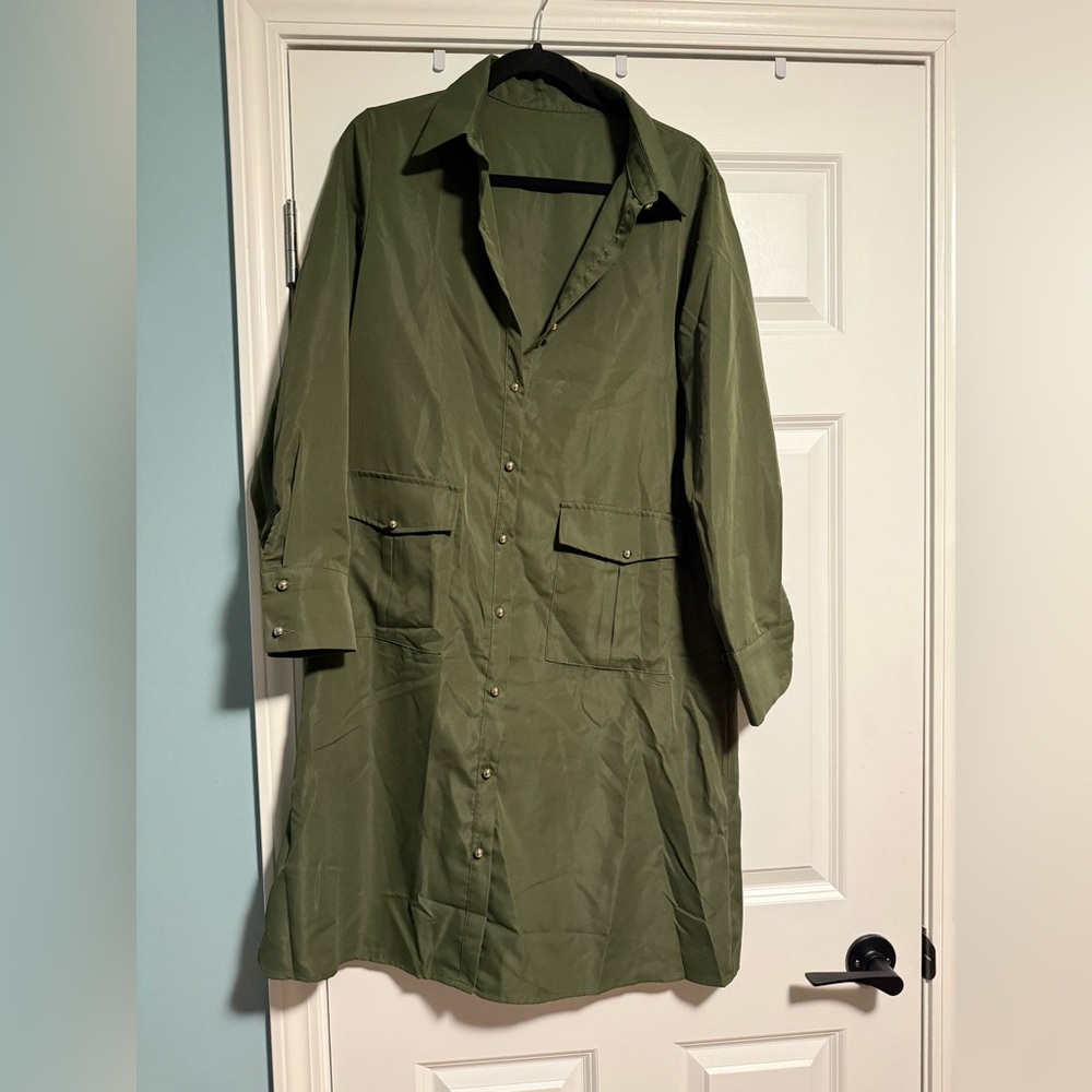 10 Items for $20: SHEIN Olive Green Midi Dress
